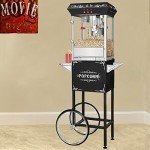 3 Gallon Popcorn Machine with Cart & Popcorn Packs