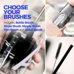 Holikme 6 Pack Long Handle Bottle Brush Set