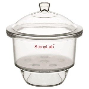 Stonylab Borosilicate Glass Desiccator with Porcelain Plate