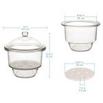 Stonylab Borosilicate Glass Desiccator with Porcelain Plate