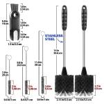 Holikme 6 Pack Long Handle Bottle Brush Set