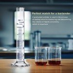 50ML Thick Glass Graduated Cylinder with Brush