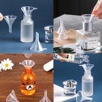 30PCS Mini Clear Plastic Funnels for Lab & Craft