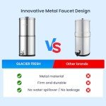 Glacier Fresh Stainless Steel Gravity Water Filter