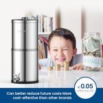 Glacier Fresh Stainless Steel Gravity Water Filter