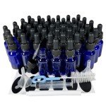48-Pack 15ml Glass Dropper Bottles - Blue