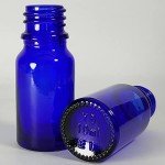 PIPIBA 48-Pack Blue Glass Dropper Bottles 10ml