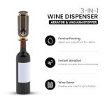Electric Wine Dispenser and Aerator with Monitor