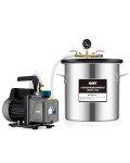 5 Gal Vacuum Chamber Kit with Pump and Hose