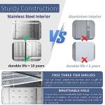 ICECASA 82" Stainless Steel Triple Door Freezer