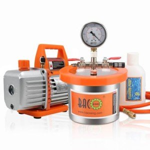 BACOENG 2 Quart Vacuum Chamber & Pump Kit