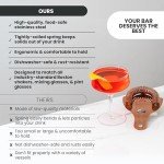 Hawthorne Cocktail Strainer with Stainless Steel Finish