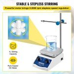 Happybuy Magnetic Stirrer with Heating Plate 1000ml