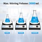 ANPOOZ 3000RPM Magnetic Stirrer with 4 Stir Bars
