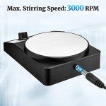 ANPOOZ 3000RPM Magnetic Stirrer with 4 Stir Bars