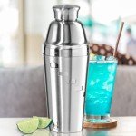 OGGI Dial A Drink Cocktail Shaker with Strainer