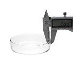 QWORK 5-Pack Sterile Glass Petri Dishes, 90mm