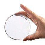 QWORK 5-Pack Sterile Glass Petri Dishes, 90mm