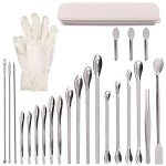 23-Piece Stainless Steel Lab Scoop & Spatula Set