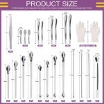 23-Piece Stainless Steel Lab Scoop & Spatula Set
