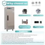 Westlake 27" Stainless Steel Reach-In Freezer