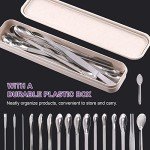 23-Piece Stainless Steel Lab Scoop & Spatula Set