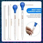 Graduated Glass Pipettes with Rubber Tops - 8 Pack
