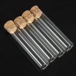 20Pcs Clear Lab Glass Test Tubes with Corks