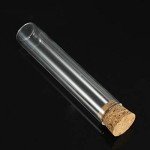 20Pcs Clear Lab Glass Test Tubes with Corks