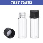 2ml Clear Glass Vials, 12 Pack with Caps