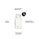 3ML Clear Glass Sample Vials with Screw Caps