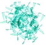 500 PCS Green Polypropylene Microcentrifuge Tubes 1.5ML