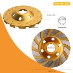 2pcs 4-Inch Turbo Diamond Grinding Cup Wheels