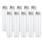 PATIKIL 110ml Clear Plastic Test Tubes - 36 Pack