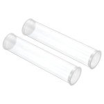 Clear Storage Tubes with Caps - 2 Pack