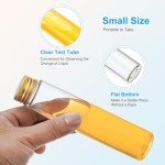 PATIKIL 40-Pack Clear Plastic Test Tubes with Caps