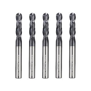 WEXWE Ball Nose Carbide End Mill Set