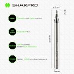 SHARPRO 4mm Carbide Ball Nose End Mill