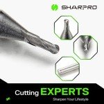 SHARPRO 4mm Carbide Ball Nose End Mill