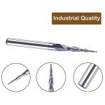 5-Pack Tapered Ball Nose End Mill Bits
