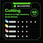 SHARPRO 4mm Carbide Ball Nose End Mill