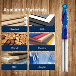 2-Pack Carbide Ball Nose Router Bits Set