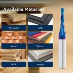 2-Pack Carbide Ball Nose Router Bits Set