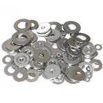 Zinc Plated Steel Flat Washers Set - 240 Pack