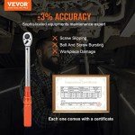 VEVOR 1/2-Inch Drive Click Torque Wrench Set