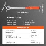 VEVOR 1/2-Inch Drive Click Torque Wrench Set