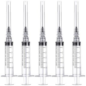SHAOTONG 5ml Luer Lock Syringes - 100 Pack