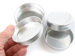 70 mm Aluminum Weighing Dishes - 100 Count
