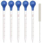 Asherxin 10ml Glass Pipette Dropper Set - 5 Pack