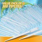 Teenitor 300PCS Disposable Plastic Transfer Pipettes